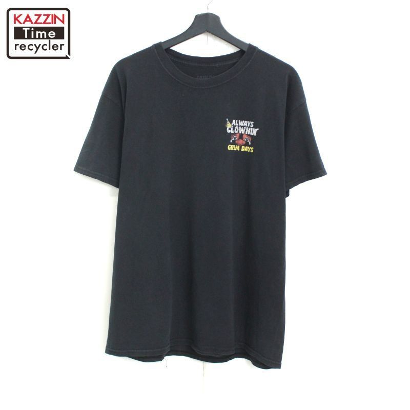 00s GRIMDAYS ピエロ クラウン 半袖Ｔシャツ メンズ 表記Lサイズ