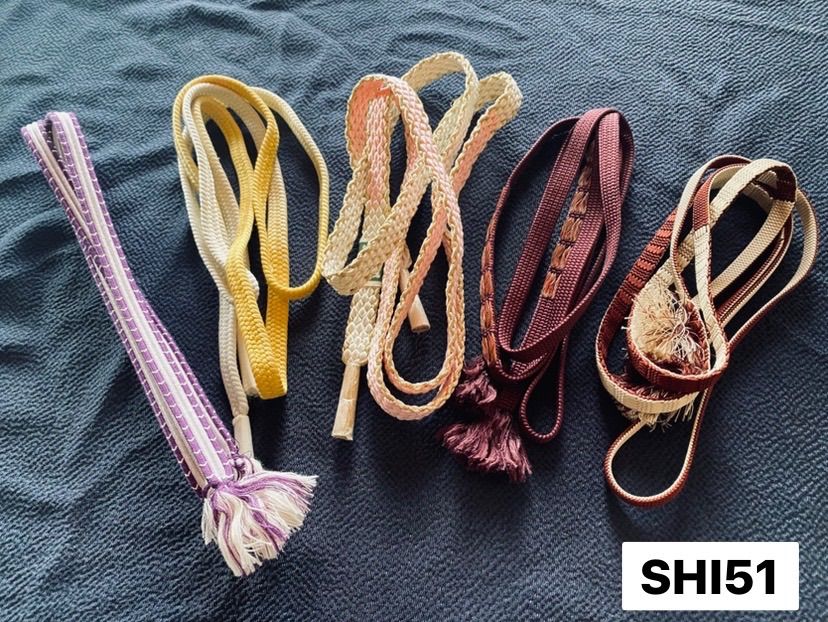 まとめ売り】帯締め 5点 正絹 未使用あり 着物 和装 和小物