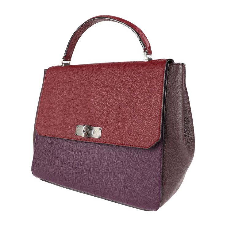 BALLY バリー ハンドバッグ レザー ボルドー系 B TURN MD 2way 