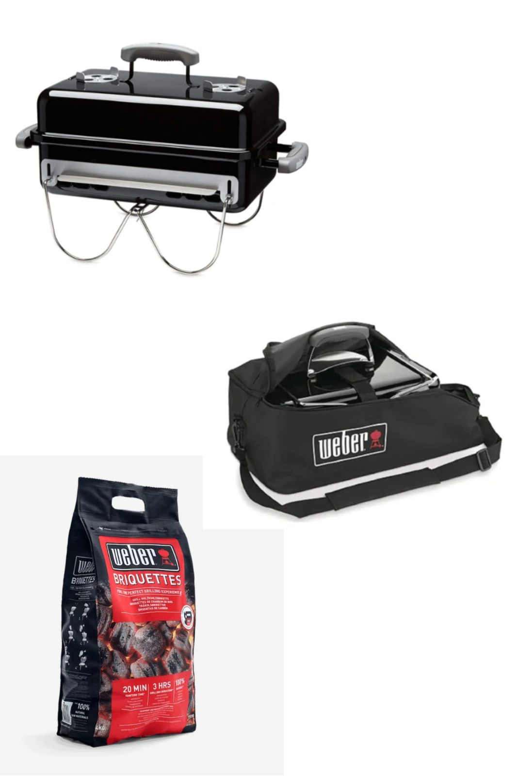 新品・未使用】 Weber お得セット ゴーエニウェア チャコールグリル+炭