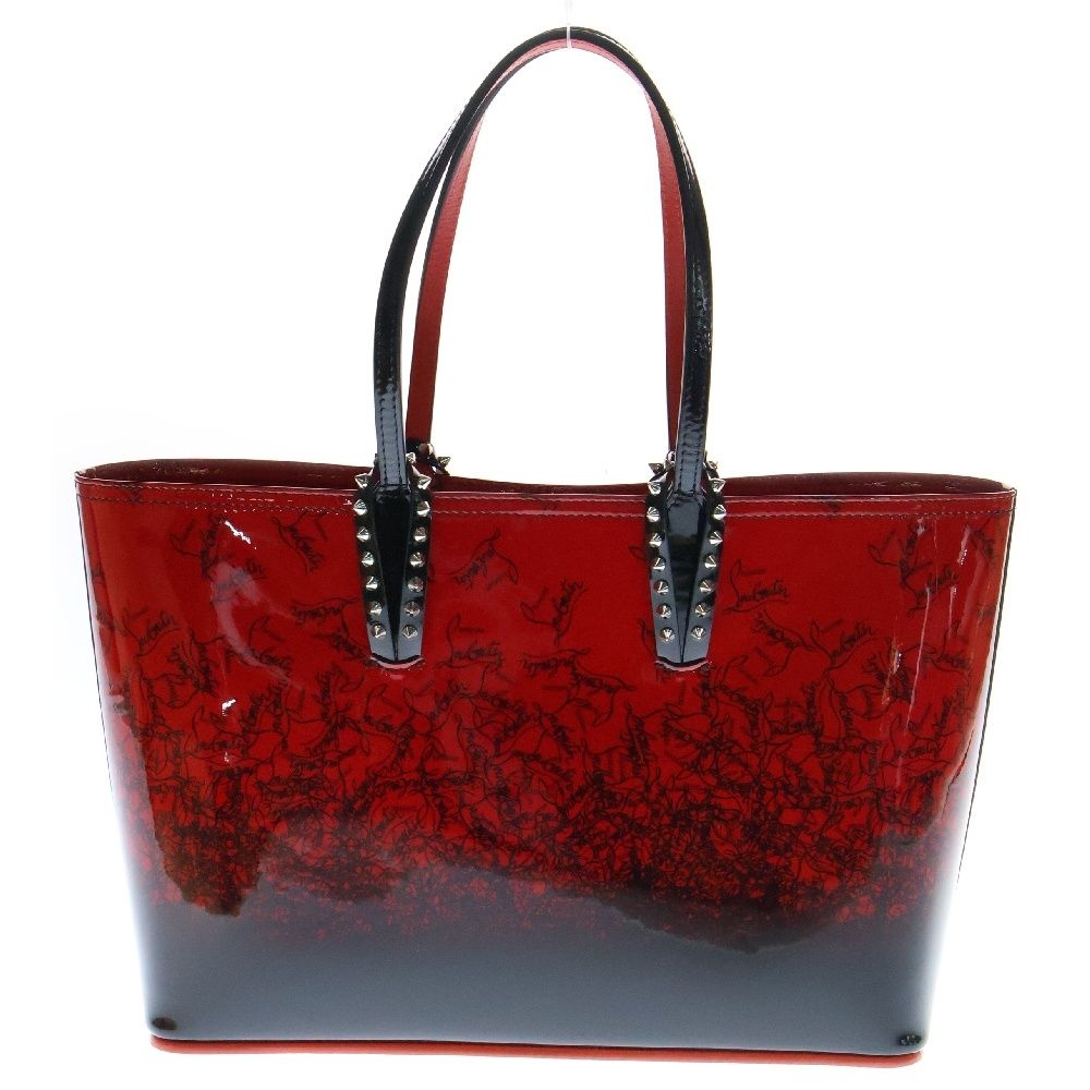■Christian Louboutin■Cabata パテントレザー トートバッグ Cabata ブラック カーフレザー - Bags - Women - Christian