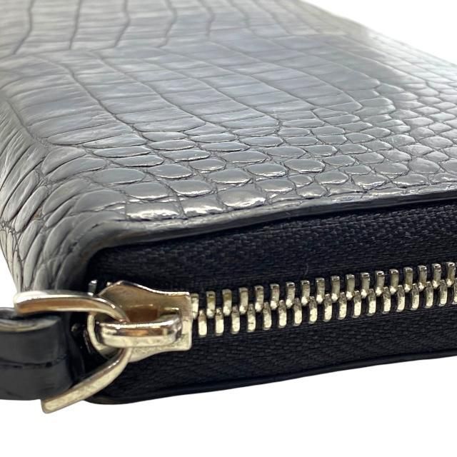 池田工芸　長財布　ラウンドファスナー　ロングウォレット　クロコダイル　黒 池田工芸】日本最大のクロコダイル専門店が贈る長財布Crocodile Long
