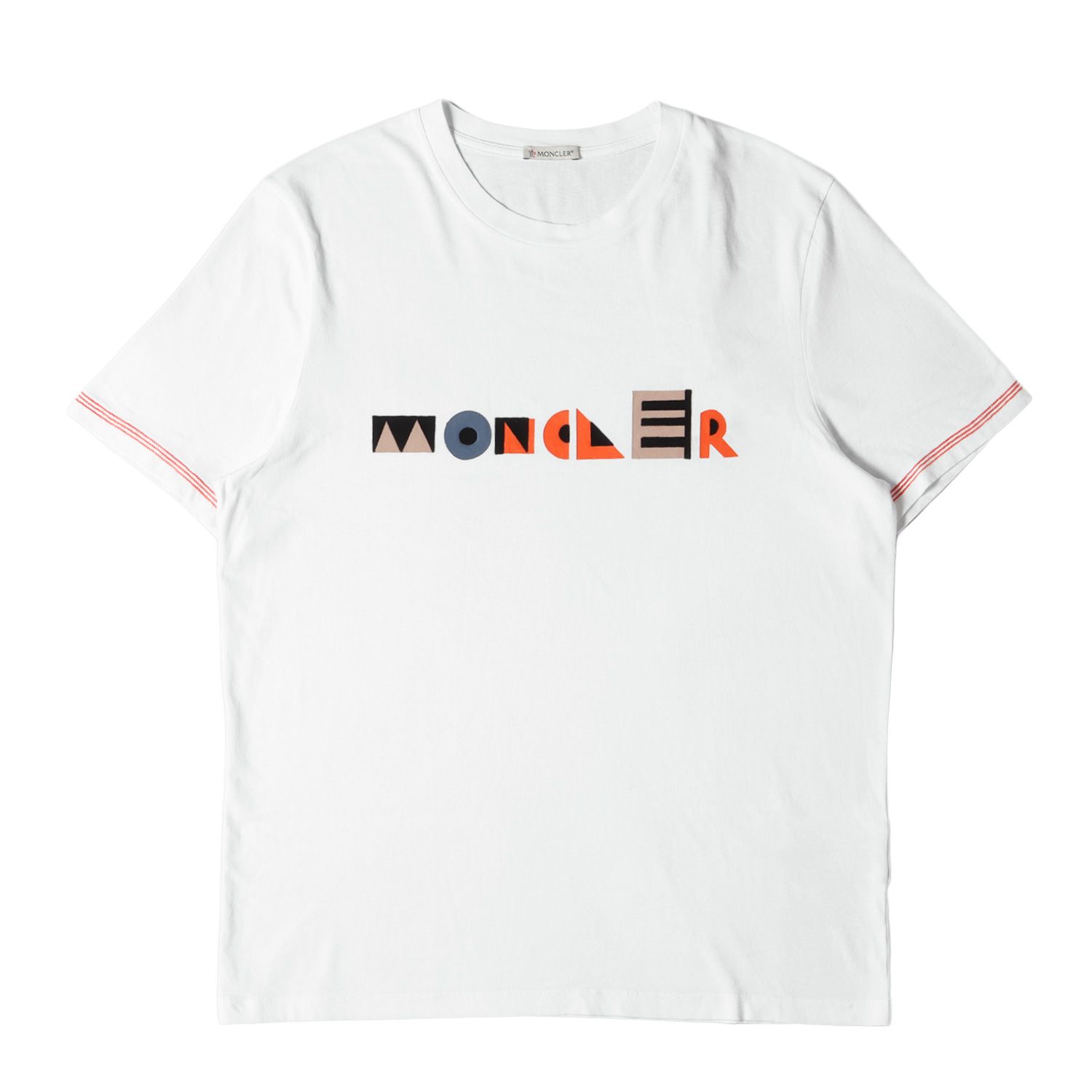 MONCLER モンクレール Tシャツ サイズ:M 20AW フロッキー ベロア ロゴ ...