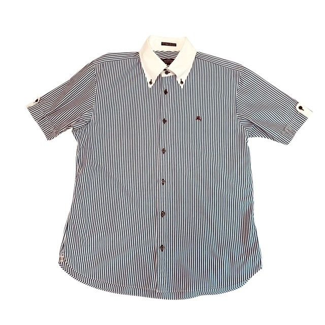 極美品✨BURBERRY BLACKLABEL 半袖シャツ サイズ3 メンズ BURBERRY BLACK LABEL バーバリー ブラックレーベル 春夏 ホース