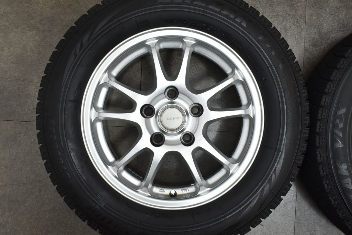 【程度良好品】エコフォルム 15in 6J +45 PCD114.3 ブリヂストン ブリザックVRX 195/65R15 セレナ リーフ ノア ヴォクシー ステップワゴン