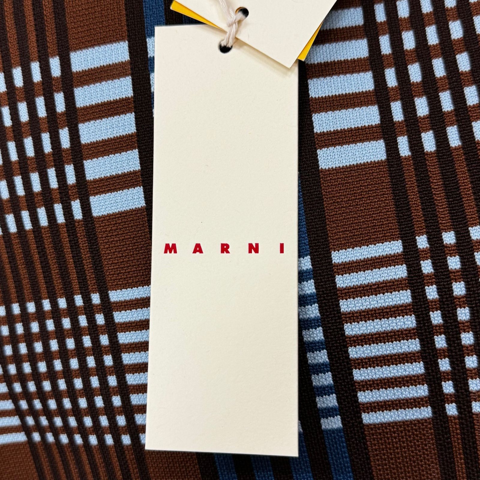 国内正規 参考上代165000円 未使用品 MARNI チェックジャガードバッグ 