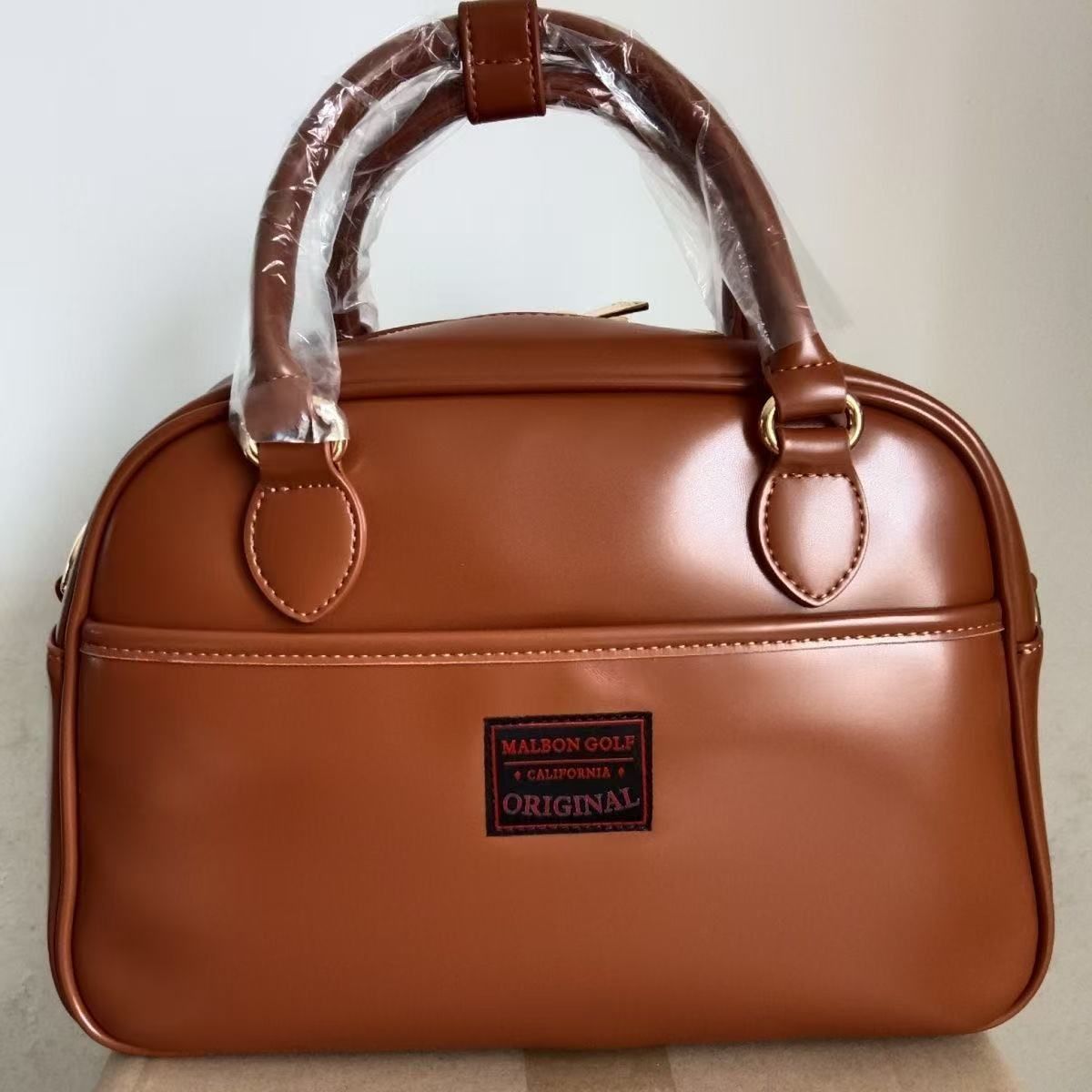 マルボンゴルフ malbon キャディバッグ バッグ茶色 マルボンゴルフ キャディバッグ Malbon Golf スタンドバッグ 茶色