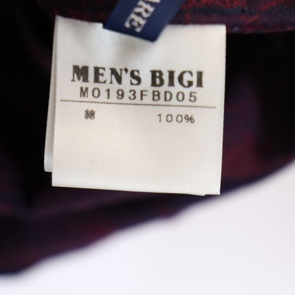 未使用 メンズビギ フラワージャガードシャツ 長袖 シャツ SS パープル系 MEN'S BIGI メンズ   【220330】