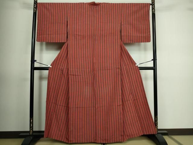 平和屋着物○上質な紬 80亀甲 亀甲間道 正絹 逸品 未使用