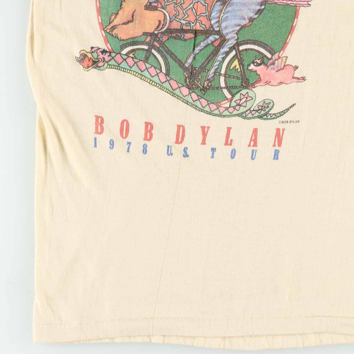 ボブディラン Tシャツ ヴィンテージ 70年代 ブラック バンドＴ-