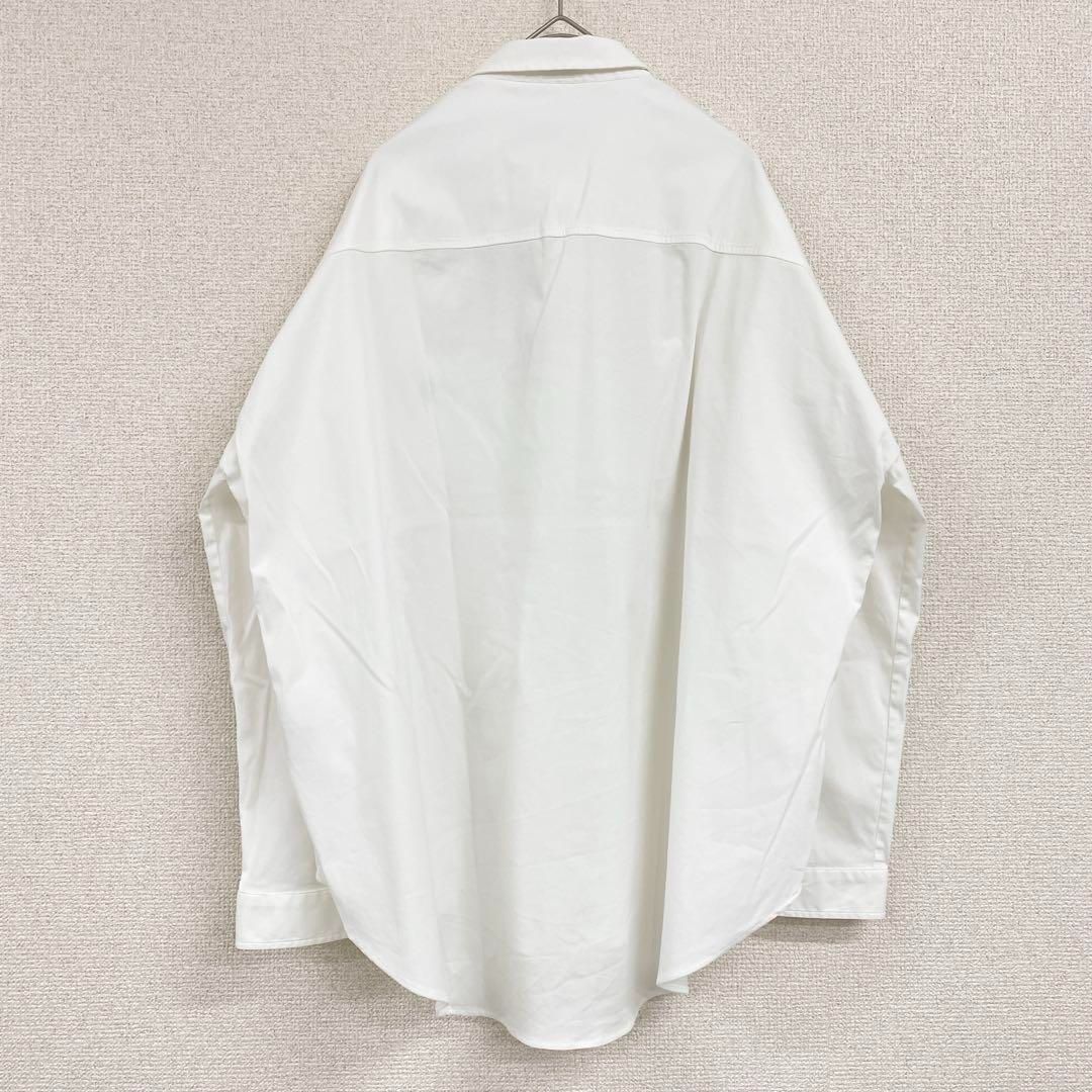 BRUNELLO CUCINELLI ブルネロクチネリ モニーレ装飾 オーバーサイズシャツ コットン 胸ポケット L イタリア製