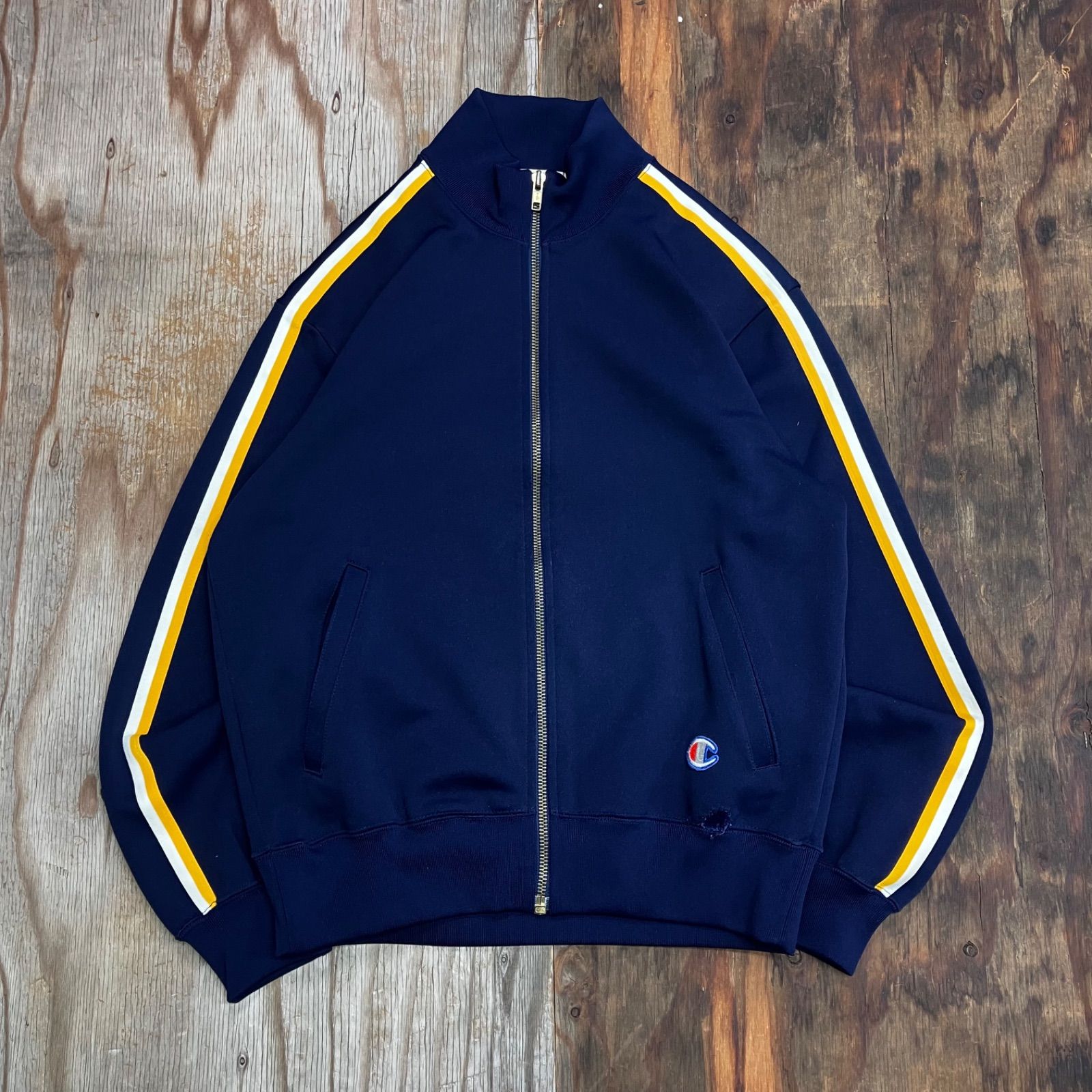 champion チャンピオン 80s トラック ジャケット ネイビー 日本製 