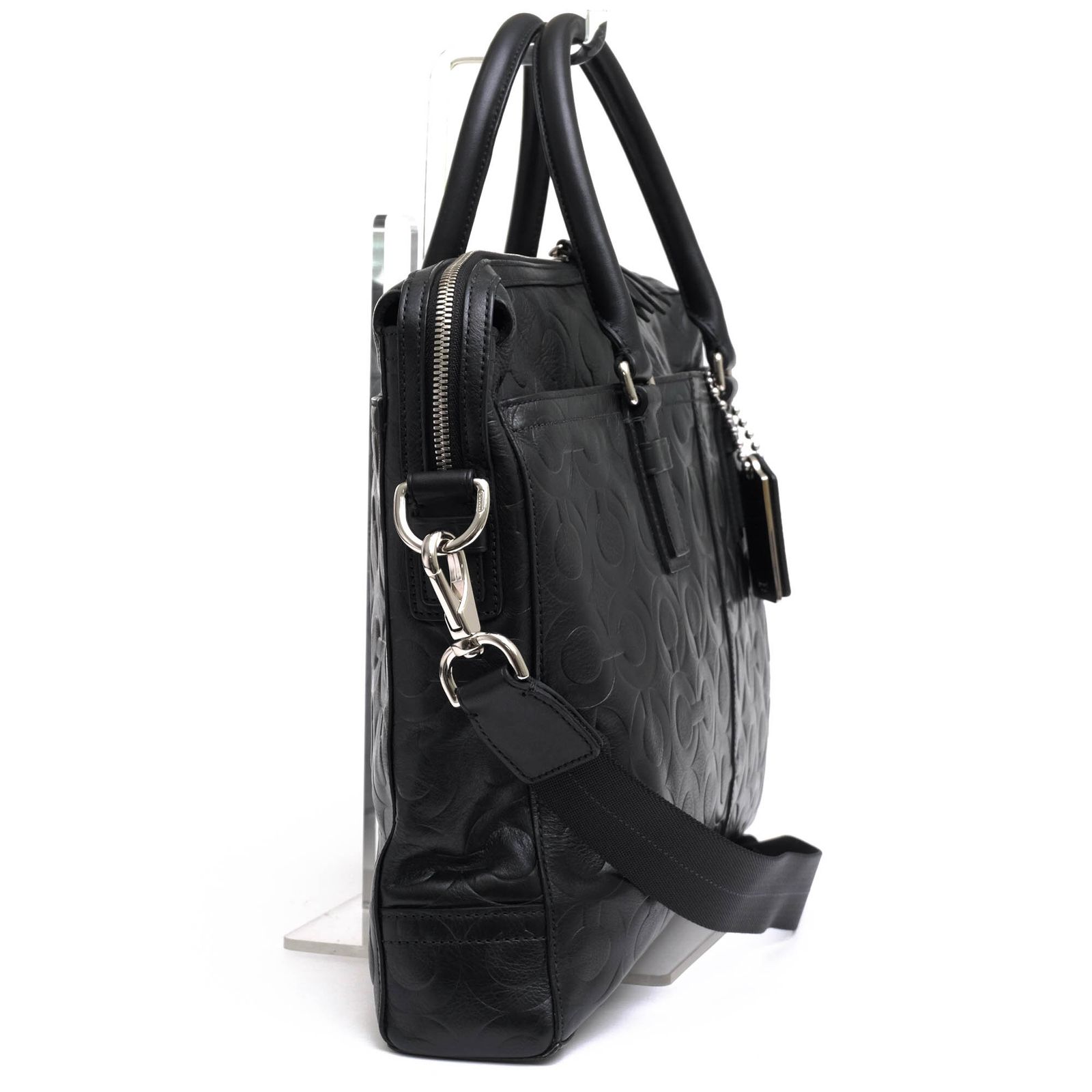COACH コーチ オプアート 70251 レザー　ビジネスバッグ　黒 コーチ／COACH バッグ ブリーフケース ビジネスバッグ 鞄