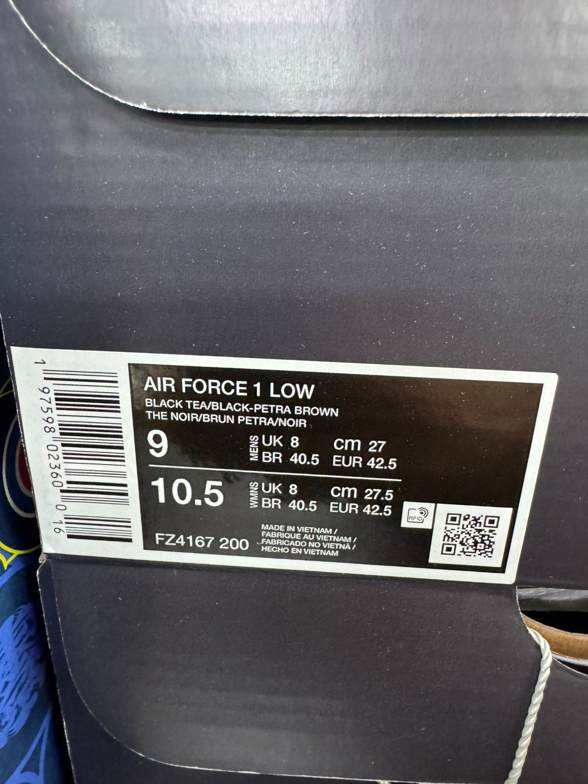 定価以下 NIKE AIR FORCE 1 LOW QS PARIS O CATAKOMBES 27cm FZ4167 