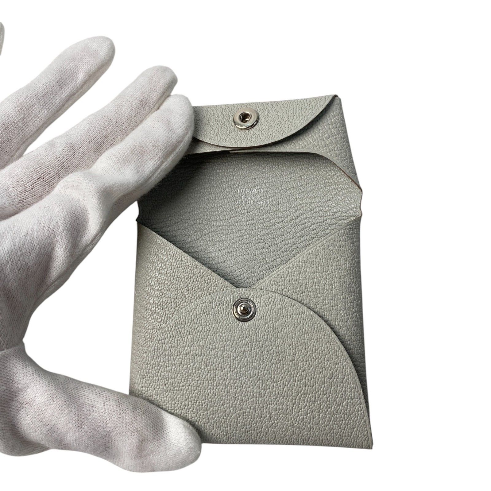 新品 エルメス HERMES レディース バスティア パールグレー  