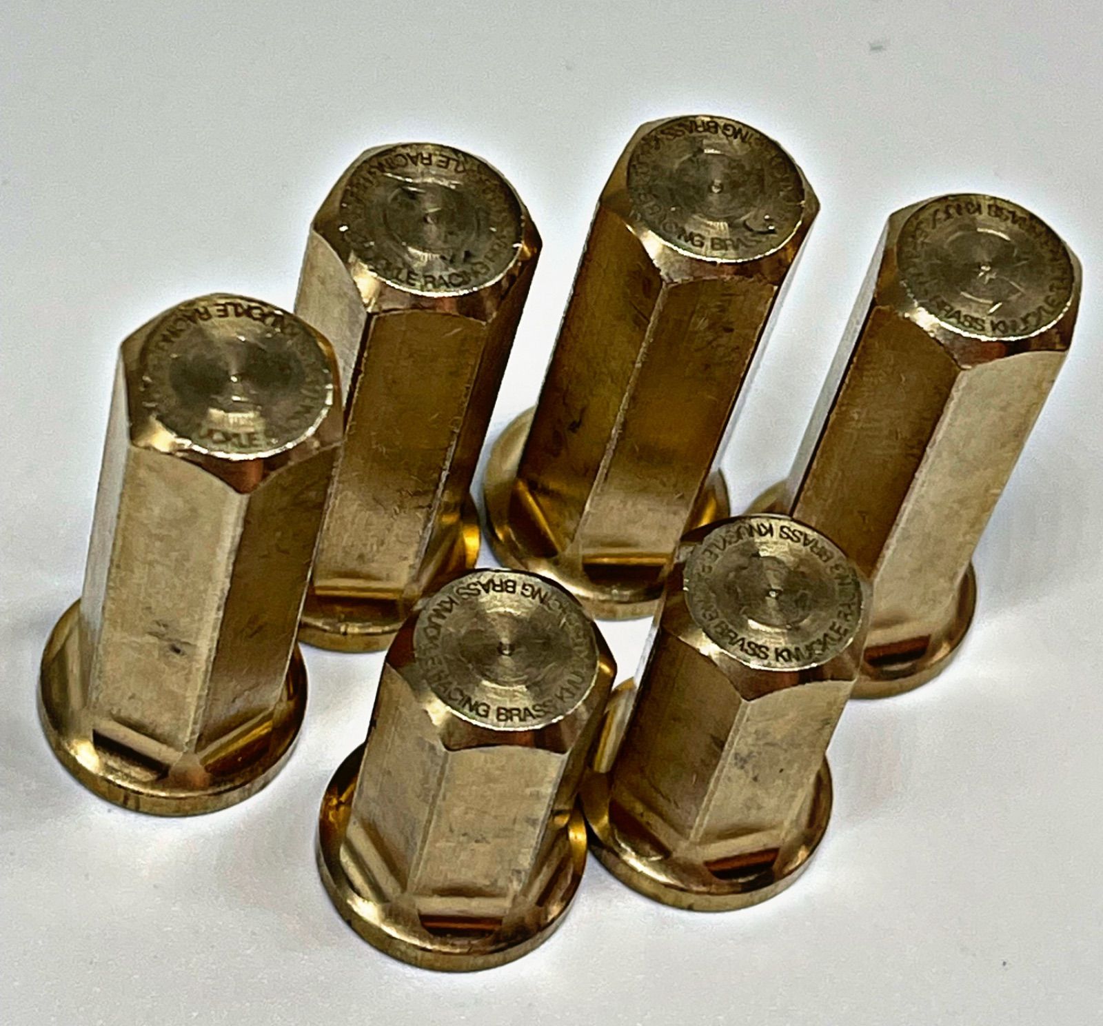 6本セット】真鍮鋼 真鍮ナット フランジナット マフラーナット