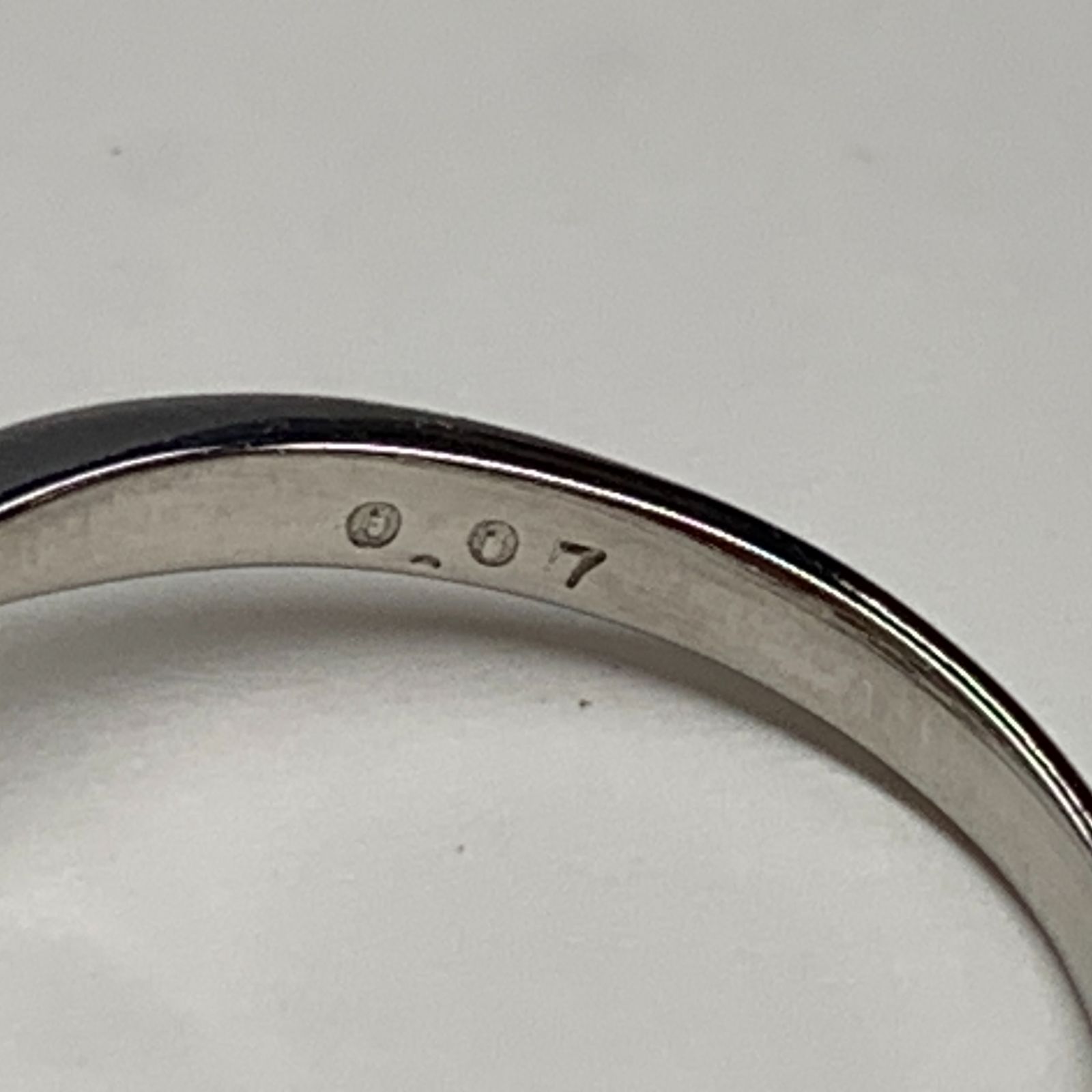 Pt900 リング 約4.5g 直径約8.4mm 天然アコヤパール アコヤ真珠 