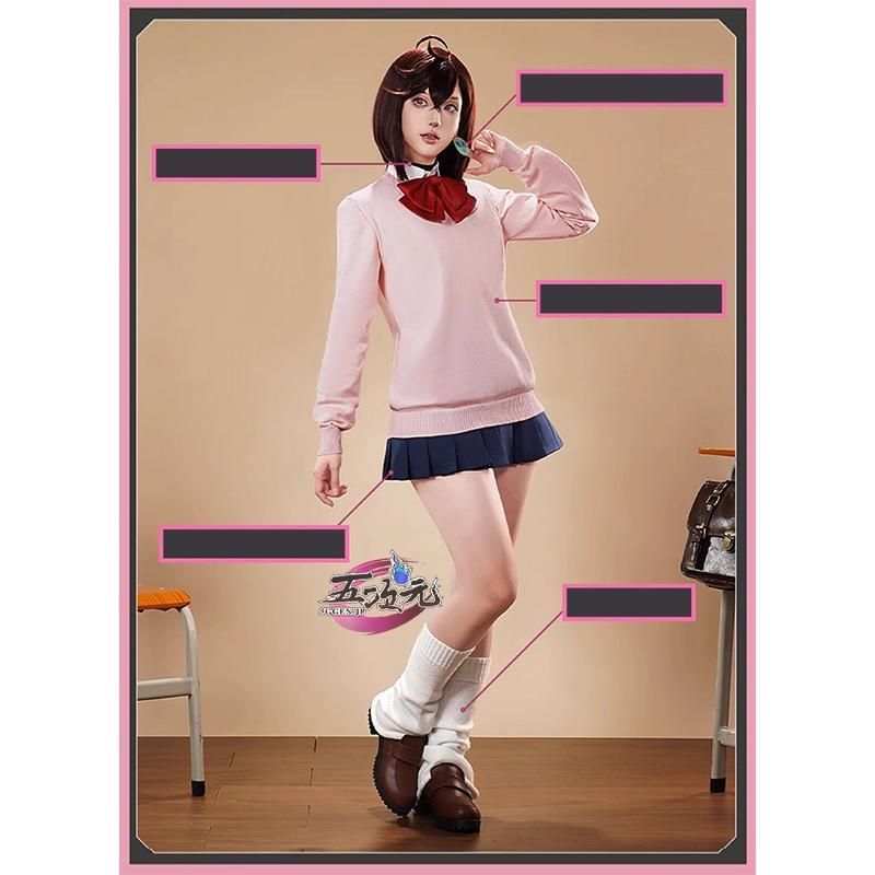 ダンダダン　綾瀬桃　コスプレ　衣装　ウィッグ フルセット Amazon | ダンダダン 綾瀬もも コスプレ衣装 コスプレ ウィッグ