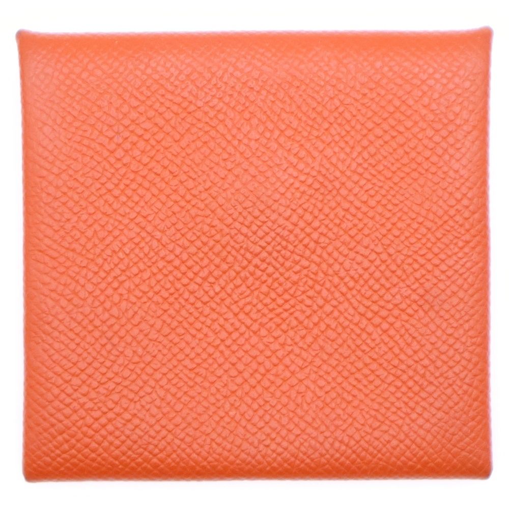 エルメス HERMES  バスティア　コインケース　オレンジ系　z刻印 エルメス コインケース（小銭入れ） 財布 メンズ レディース