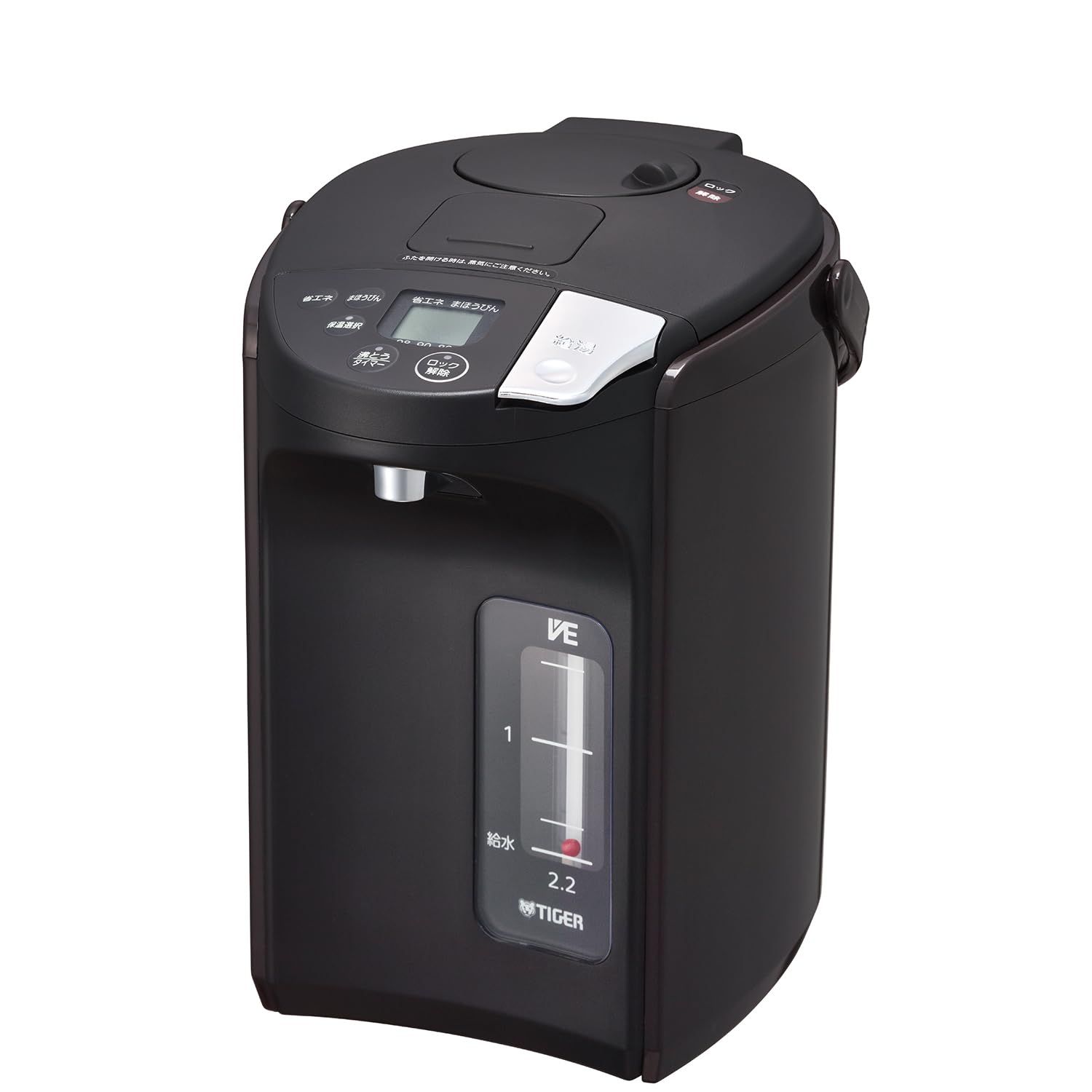 迅速発送 タイガー魔法瓶 TIGER 電気ポット 蒸気レス 節電VE保温 6つの安心 安全構造 とく子さん 2.2L ブラウン PIS-A22NT