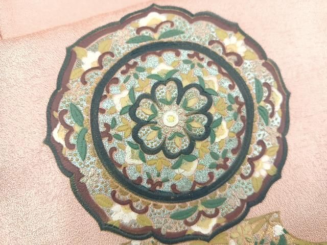 平和屋着物＊夏物 訪問着 絽 正倉院花文 暈し染め