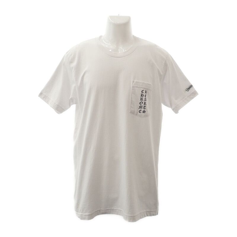 在庫少【CHROME HEARTS】スクロール ロゴ ポケット T シャツ 在庫少【CHROME HEARTS】スクロール ロゴ ポケットロングTシャツ