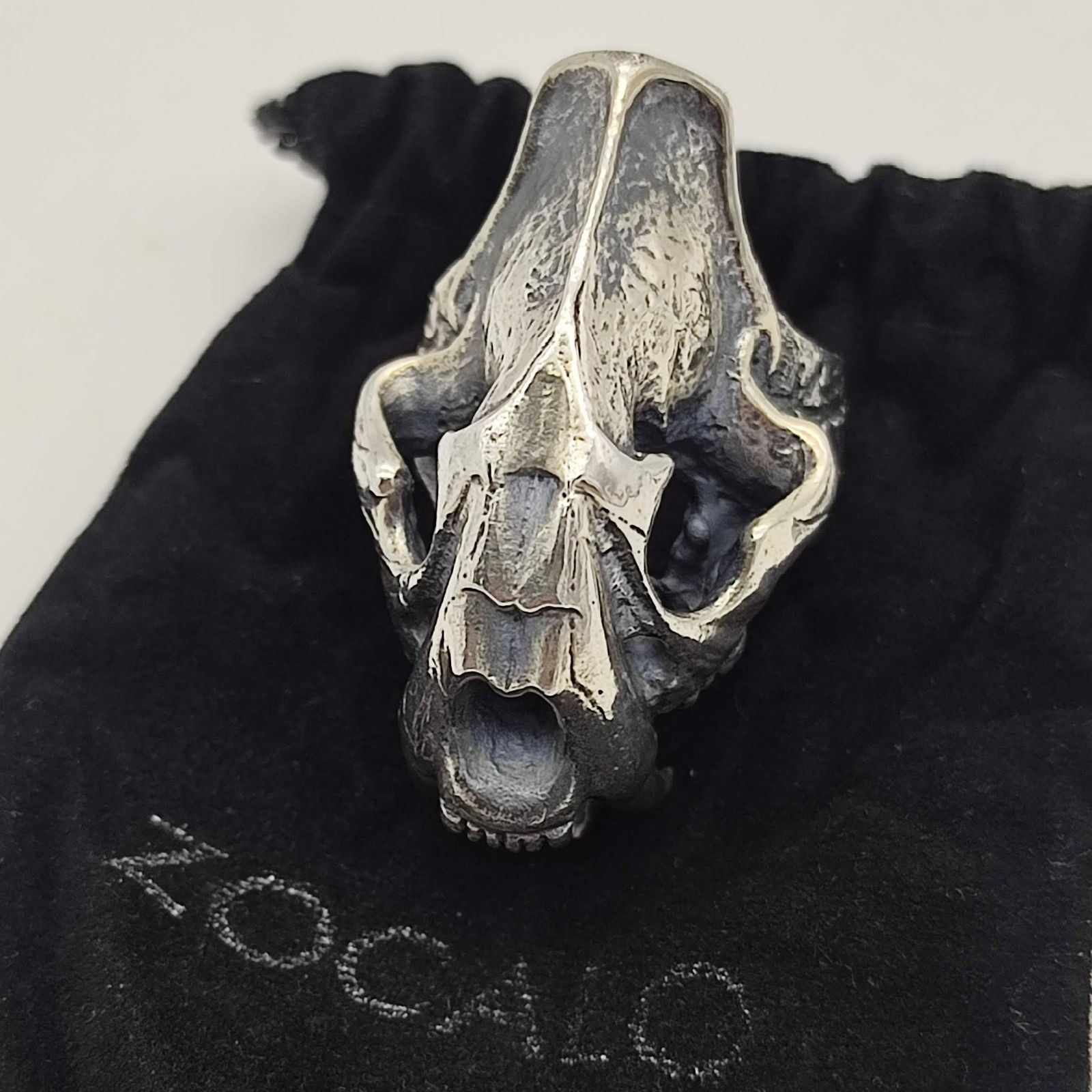 美品】ZOCALO ソカロ サーベルタイガーリング Lサイズ SILVER シルバー 
