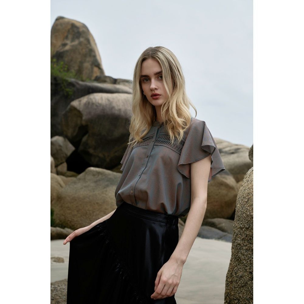 ☆ orange ☆ ピンタックブラウス MIND ピンタックブラウス ブラウス