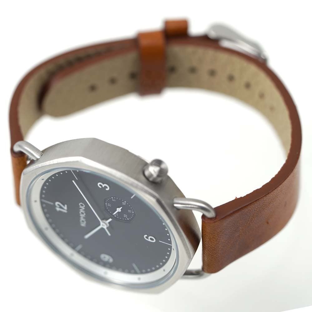 KOMONO 時計 メンズ オーソン コニャック レザーベルト 日付カレンダー