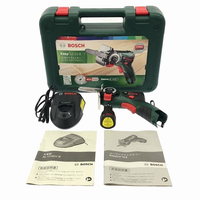  BOSCH ボッシュ 10.8 V コードレスマイクロソー Easy Cut 12 イージーカット12 バッテリ 2.0 Ah 充電器 ケース付 その他 切削 切断 穴あけ