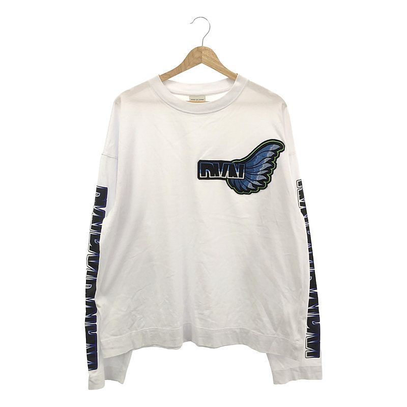 Dries Van Noten ホワイトスリーブ刺繍シャツ