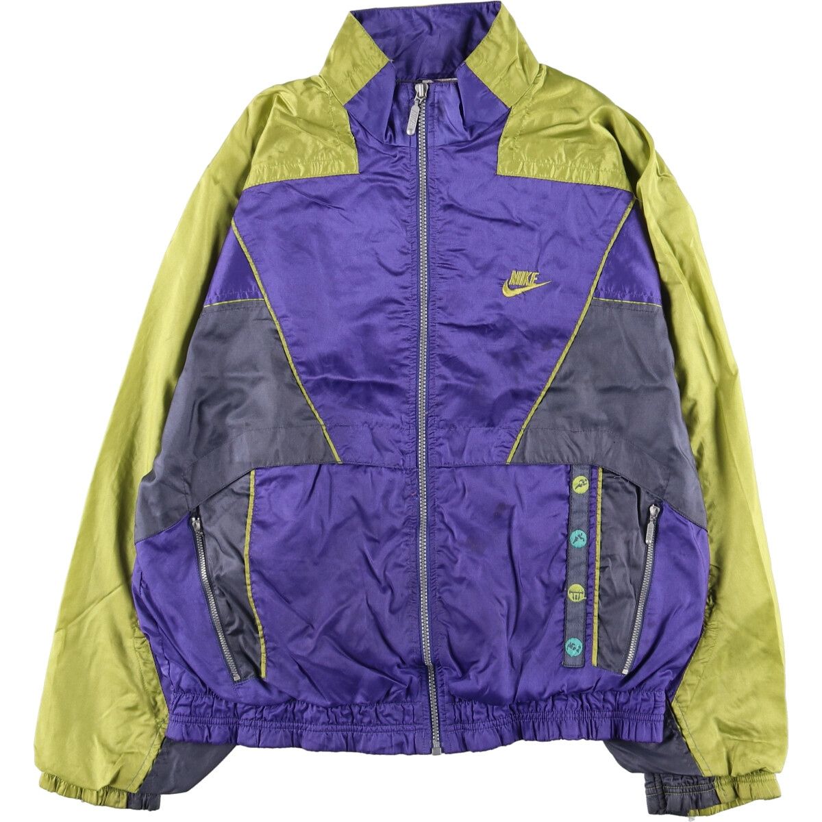 古着 90年代 ナイキ NIKE 銀タグ ナイロンジャケット バックロゴ