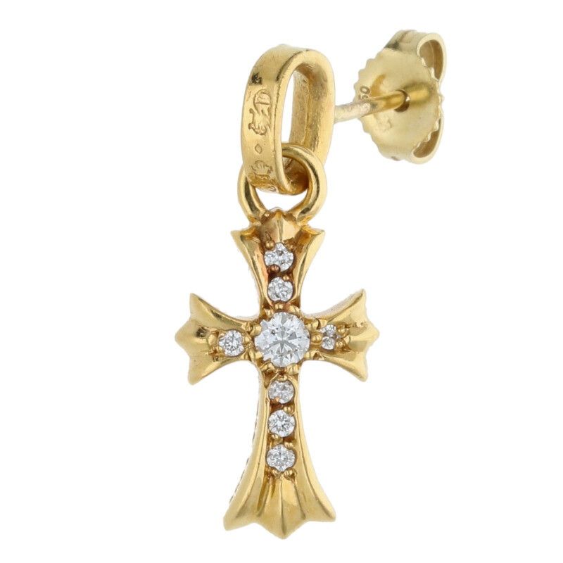 クロムハーツ ベビーファット22k パヴェダイヤ ピアス クロムハーツ