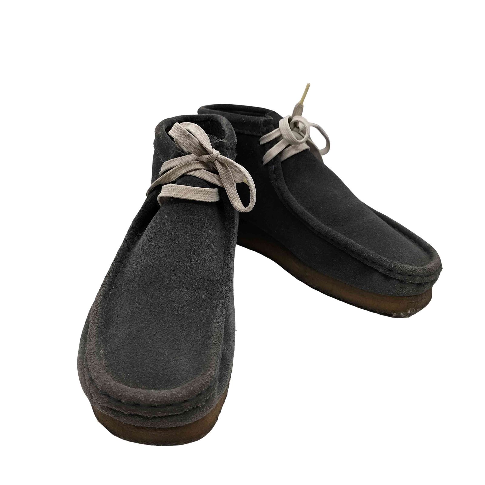 クラークス Clarks WALLABEE BOOT ネイビー スエード クレープソール モカシン ブーツ メンズ JPN 26.5