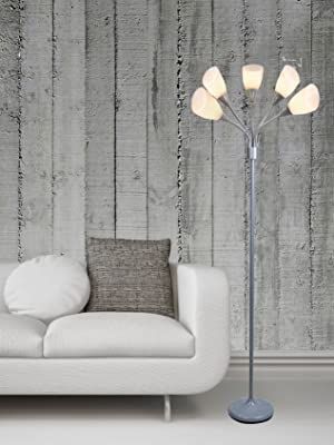 メデューサ フロアランプ アクリルシェードつき ホワイト (グレー