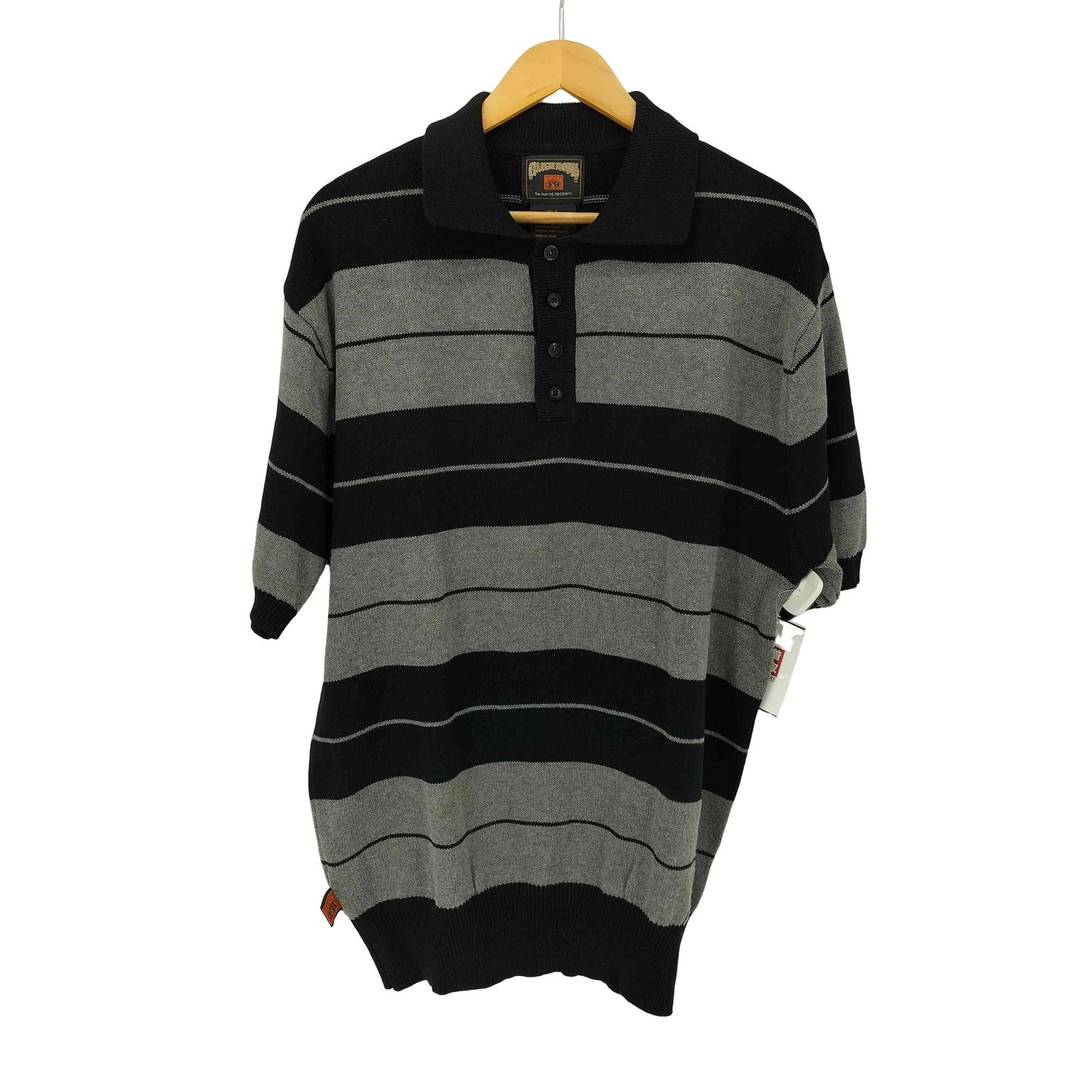 エフビーカウンティ FB COUNTY ボーダー ニットポロ メンズ import：L 