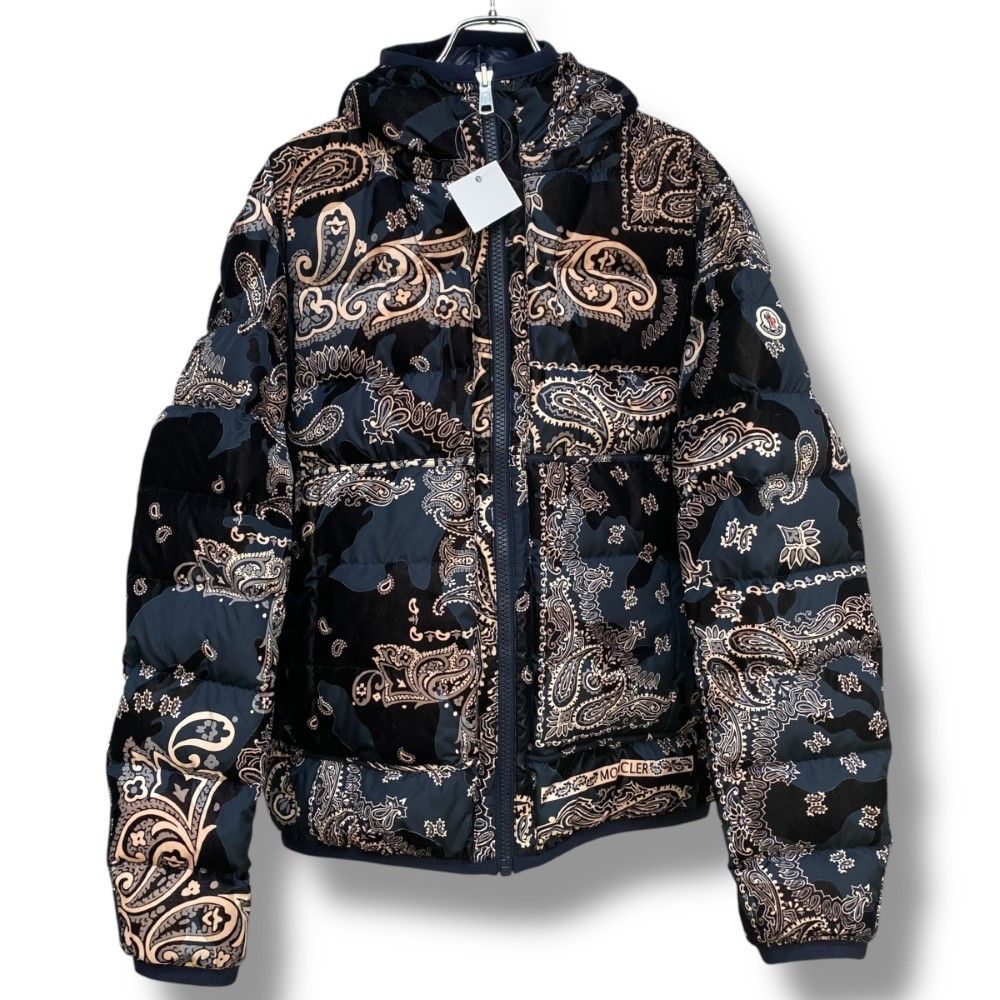 MONCLER FREVILLE GIUBBOTTO ロゴワッペン ペイズリー リバーシブル