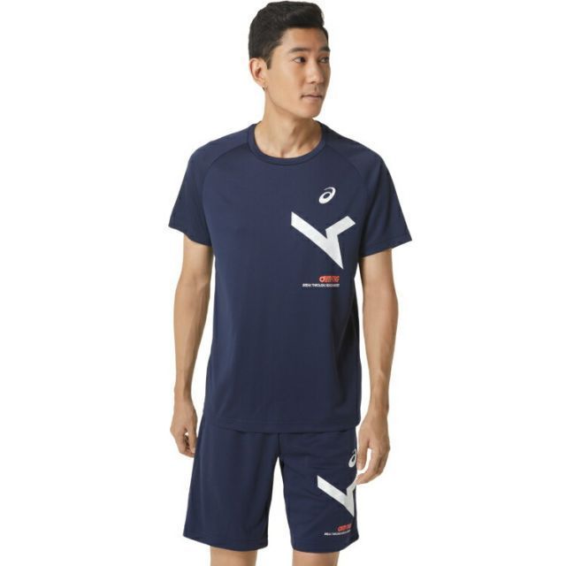 asics アシックス A-I-M DRY SS TEE ミッドナイト 2XL 2031E005 400 | スポーツ メンズ 2XL マルチカラー 服 衣類 衣料品ウェア フィットネスウェア ウエア トップス ドライ シャツ Tシャツ 半袖 吸汗速乾 