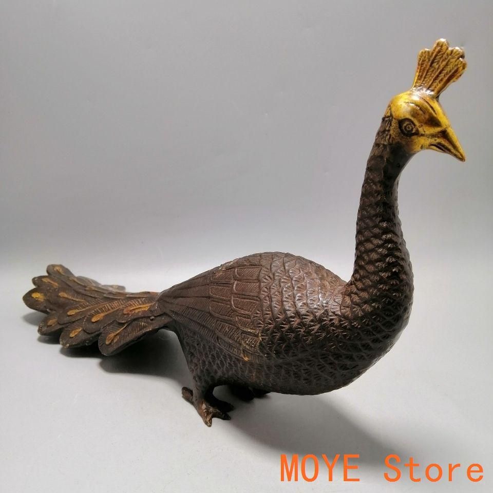 銅器 孔雀 装飾品 工芸品 置物 銅器 孔雀 装飾品 工芸品 置物 - メルカリ