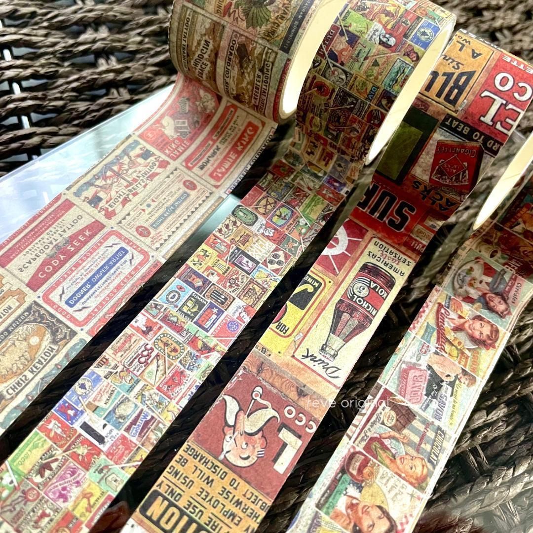 マスキングテープ レトロ アメリカン ポスター ジャンクジャーナル