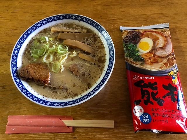 おススメ今、これが一番ハマってますマルタイ 熊本黒マー油　とんこつラーメン