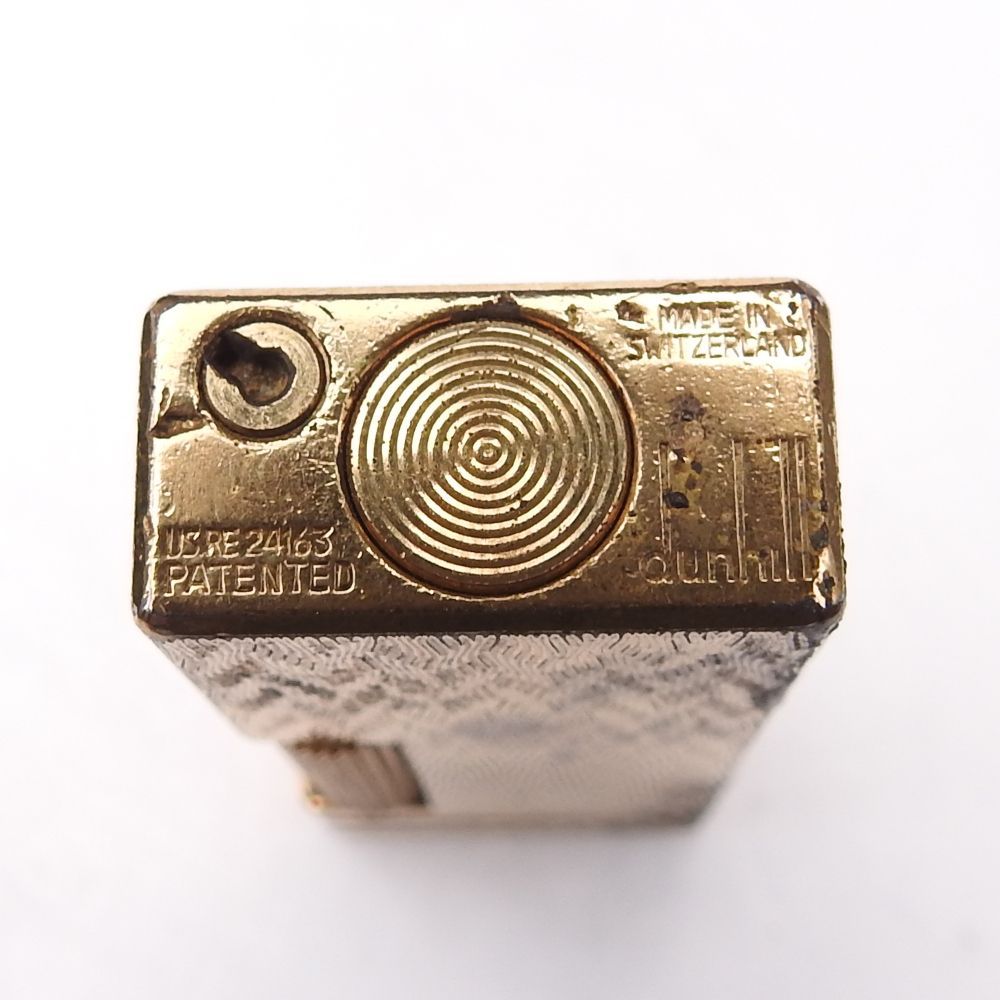 着火 済み ?dunhill ダンヒル ローラーガスライター ゴールド 柄物 メンズ 現状渡し ABランク?️正規品 WWW_KANDAIZUMI_COM