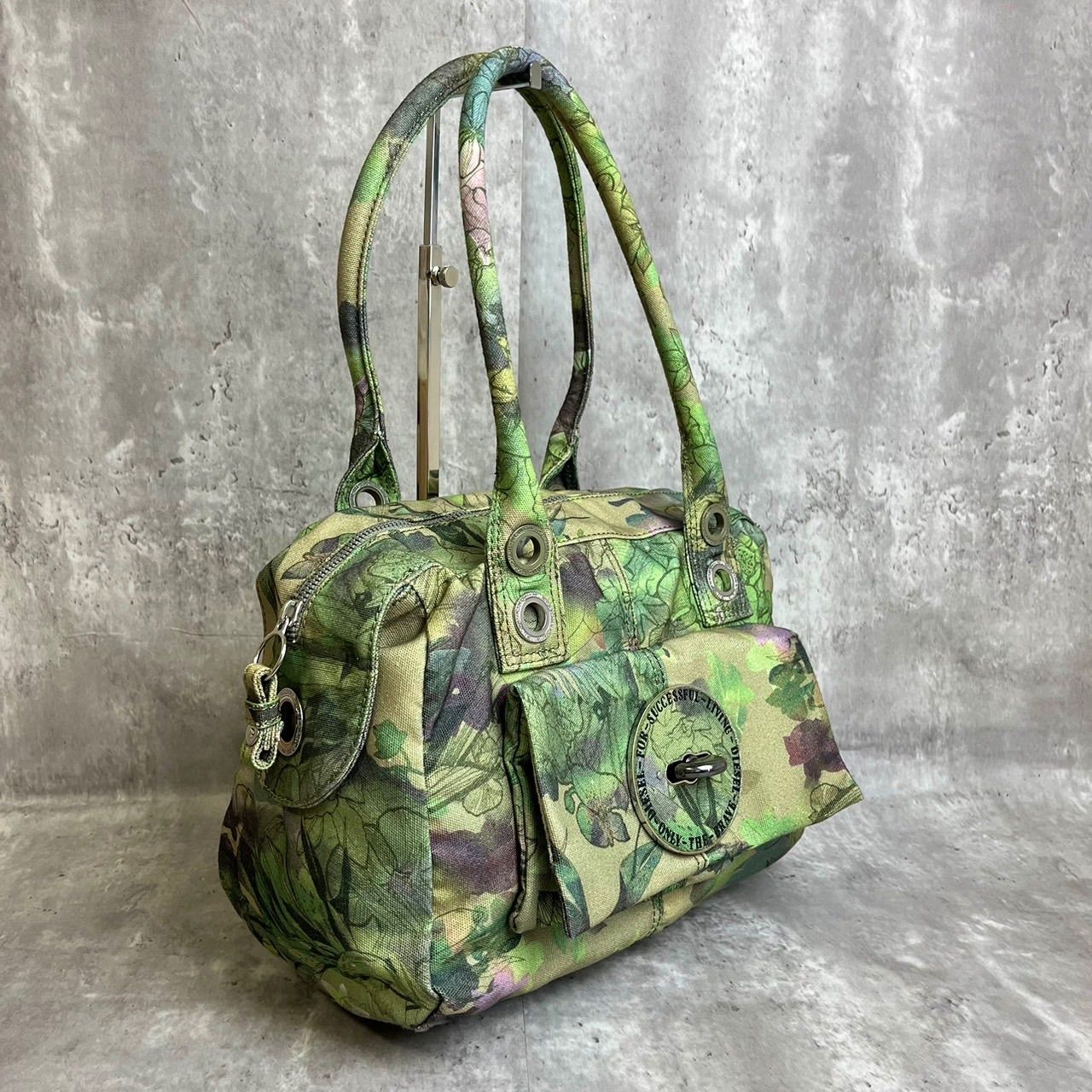 ✨良品✨ DIESEL ディーゼル トートバッグ ハンドバッグ ターンロック