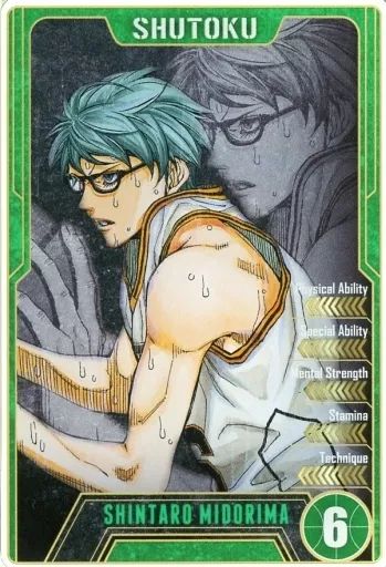[Used] Character Card Midorima Shintaro “Kuroko's Basketball Status Card Collection”