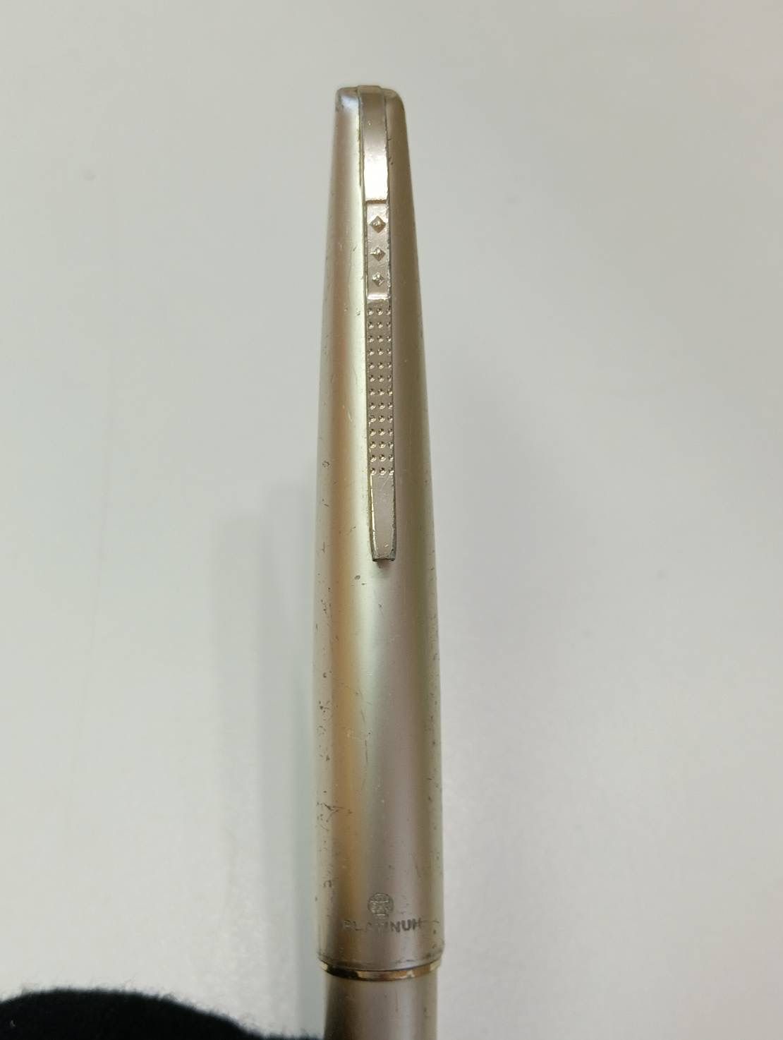 品 PLATINUM プラチナ 万年筆 ペン先14K 地球マーク 文房具 筆記用具 現状品