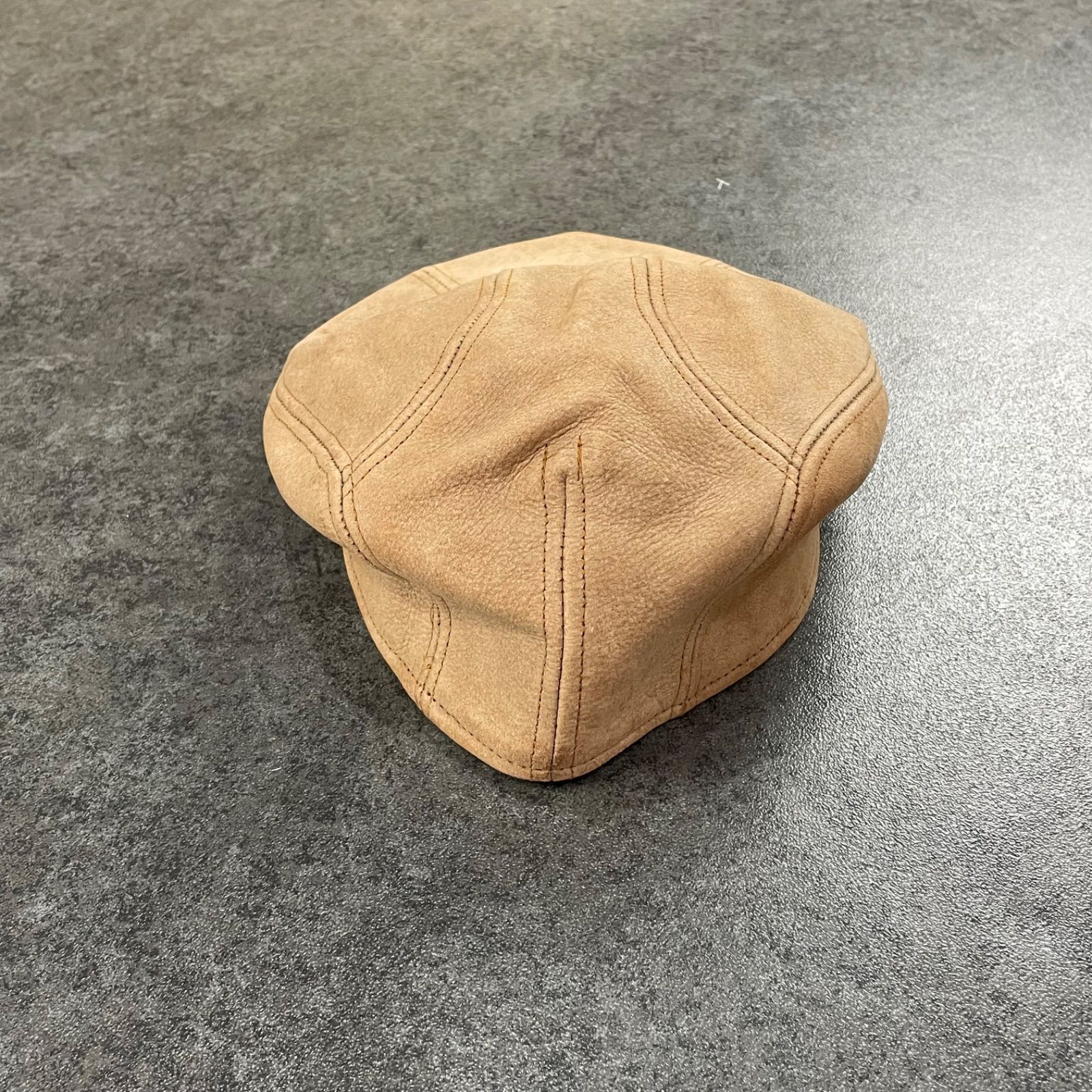 O1 USA製 NEW YORK HAT CO. ニューヨークハット 本革 レザーハンチング 