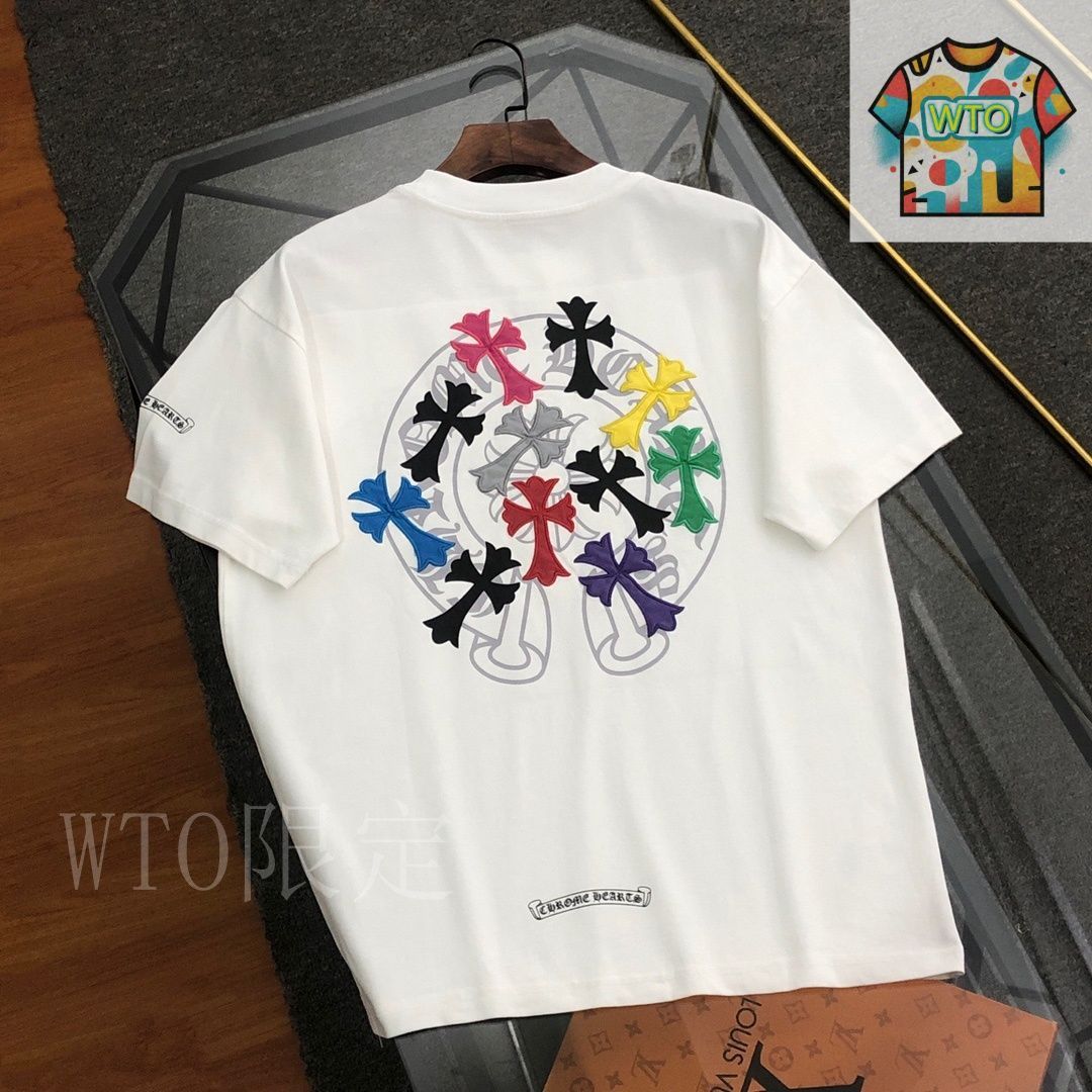 今日特価】Chrome Hearts 2025 Tee クロムハーツ 刺繍印花 T-1