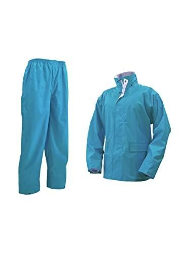 【新品・3営業日で発送】ノキサス(Noxus) EK-150 ハリケーン レインスーツ ターコイズ L