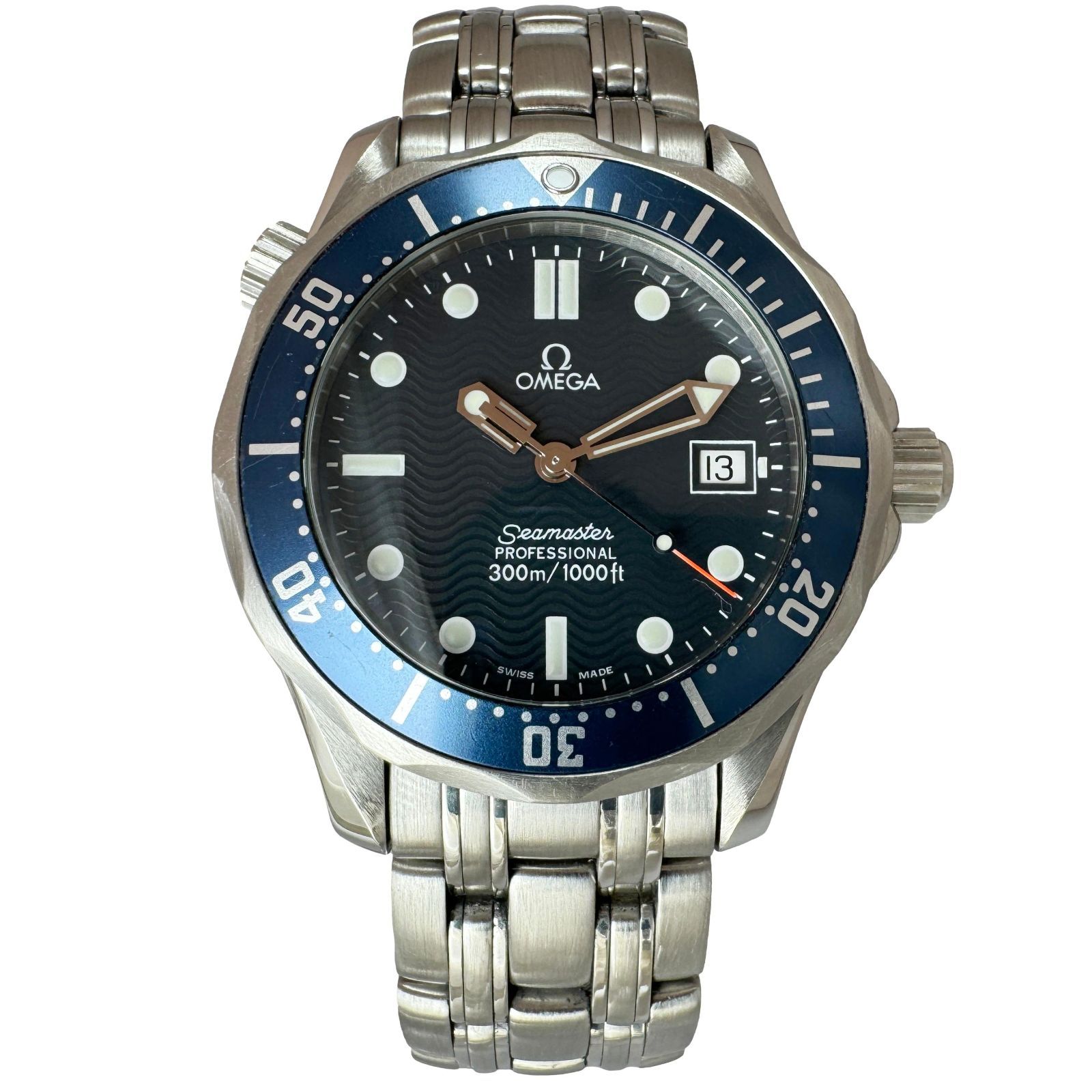 OMEGA オメガ シーマスター プロフェッショナル クオーツ/ブルー文字盤