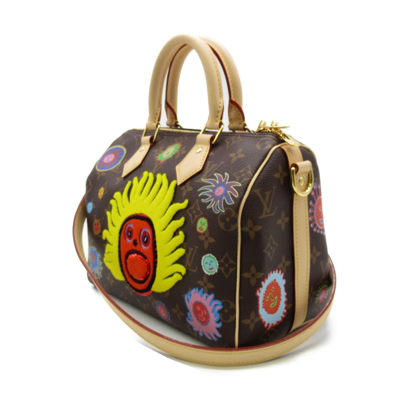 ルイ・ヴィトン LV×YK スピーディ・バンドリエール25 ショルダーバッグ 